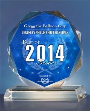 Gregg has been honored for the last two years with the Best of Frisco Award for children's entertainer.